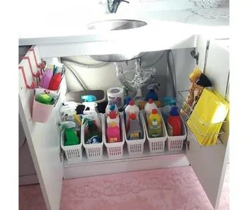 Virtuvės Organizatorius Šaldytuvas Reguliuojamas Talpinimo Krepšelį Bakas Bagažo Plastikinius Stalčių Erdvės Taupymo Skaidrių Šaldytuvas Stovo