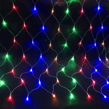 Kalėdų LED String Pasakų Žibintai Net Akių Uždanga Kalėdos Vestuves Lauko, Patalpų Vandeniui Lempos ES Plug