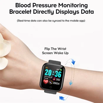 Smart Žiūrėti Fitneso Apyrankę Tracker Kraujo Spaudimas, Širdies Veiklos ritmo Monitorius 