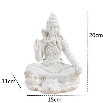 NORTHEUINS 20cm Šyva Budos Figūrėlės Indų Ganeša Višnu Statula, Indijos Religijos Feng Shui Skulptūros, Namų Interjero Puošmena