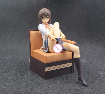 Anime Saenai Herojė Nr. Sodatekata Katou Megumi Sofa Ver PVC Veiksmų Skaičius, Kolekcines, Modelis žaislas 18cm