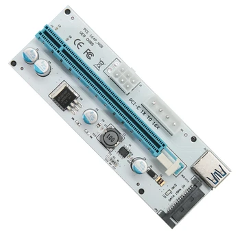VER008S PCI-E Express Kabelis 1X IKI 16X Vaizdo Pratęsimo Ethereum ETH Kasybos Varomas Stovo Adapteris Kortelės (6 Pakuotėje)