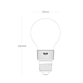 Naujausias Yeelight Smart LED Kaitrinės Lemputės Šilko Lempos Šviesos Kamuolys 