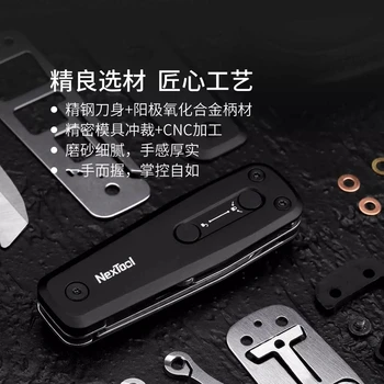 Originalus Xiaomi Nextool Lauko Daugiafunkcinis Timpa Juoda Derinys Peiliu ir Lankas Atrinkti Gerų Medžiagų