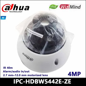 Dahua IP vaizdo kamera IPC-HDBW5442E-ZE 4MP WDR IR Dome AI Tinklo Kameros 2.7 mm~12.0 mm motorizuotas objektyvas su ePOE