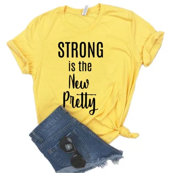 Stiprus Yra Gana Naujas T-shirt Mergina Galia Marškinėliai Feminizmo Atsispirti Posakis, Šūkis Feministe Moteris Tee Grunge Tumblr Mergina Stilius Viršų