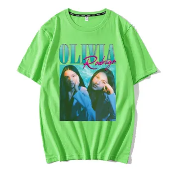 2021 Mados Karšto Pardavimo Vasaros Anime Rūgštus nauja, T-shirt Olivia Rodrigo Spausdinami O-kaklo Aukštos Kokybės Negabaritinių ir Patogiai Tshirts