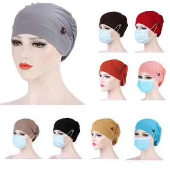 Vėžys Skrybėlę Chemo Bžūp Musulmonų Moterų Plaukų Slinkimas, Galvos Turbaną Wrap Padengti Galvą Skara Mados Tendencija