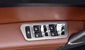 Kairėje Ratai! VW Volkswagen Golf 7 MK7-2018 M. ABS Matinių vidinių Durų rankų atramos duryse esantį Mygtuką Padengti Apdaila 4pcs
