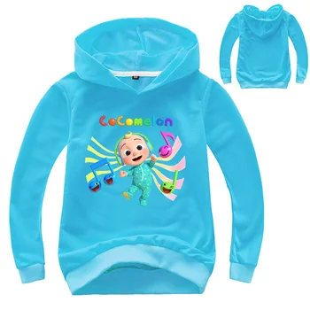 Pavasarį, Rudenį Cocomelon Šeimos Arbūzas Hoodie Vaikams, Cartoon Atsitiktinis Ilgomis Rankovėmis T-Shirt Kūdikių Berniukų Megztiniai Mergaičių Paltai Megztinis