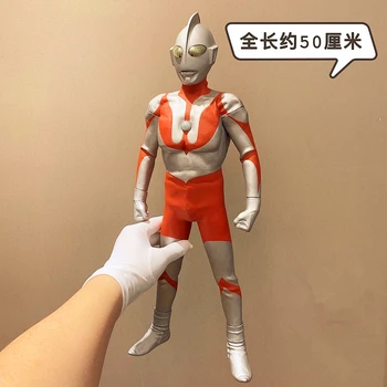 50cm parduoti kaip karšto papločiai didelio dydžio Naujų spalvų Ultraman Veiksmų skaičius, vaikų žaislas jungtinio kilnojamojo lėlės Šviesos versija modelis