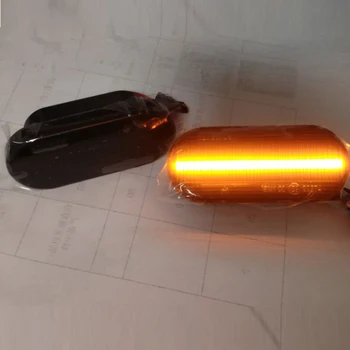 Universalus LED Dinaminis Pusėje Šviesos Indikatoriaus Žymeklį Signalo Lemputė Eilės Mirksi VW MK4 Jette Bora Golf Automobilių Reikmenys