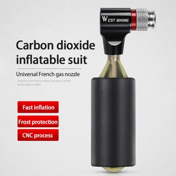 Dviračių anglies dioksido (CO2) Mini siurblys prancūzijos ir Amerikos burną pripučiami nešiojamų MTB inventorius Dviračių Siurblys