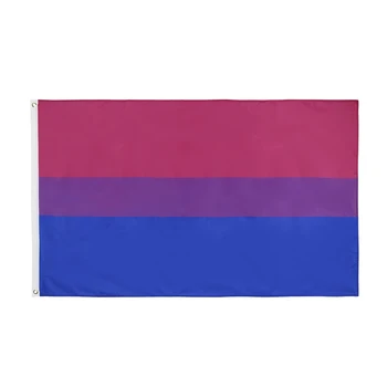 3x5Fts Biseksualų Pasididžiavimas Vėliavos LGBT Pink, Blue Rainbow Reklama
