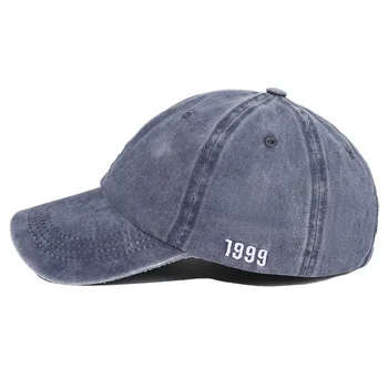 2021 bžūp Moterų bžūp Vyrų bžūp vientisos spalvos retro beisbolo kepuraitę laišką siuvinėjimo 1999 medvilnės beisbolo kepuraitę aukštos kokybės didmeninės