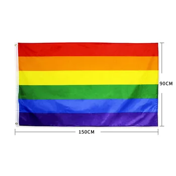 Didelis Pasididžiavimas Vėliavos Banner Vaivorykštė LQBTQ Biseksualų Kūrybos Poliesteris Stačiakampio Gėjų Pansexual