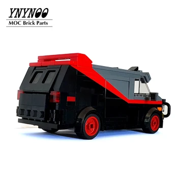 NAUJAS A-Komanda Van Minifig Gaisrinės Raketų Automobilio Plokštumos Kūrimo Bloką, Sunkvežimių Namų Statyba Bloko Boy Hand Made 