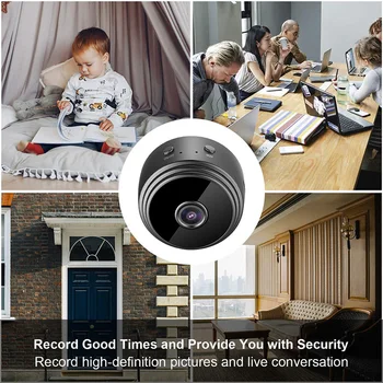 1080P HD Wireless Wifi Home Security Nuotolinio Valdymo Priežiūros Naktinio Matymo Paslėpta Kamera Aptikimo DVR Kamera Smart Home
