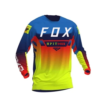 2021 Vyrų Kalnų Megztiniai Hpit Fox Kalnų Dviračių MTB Marškinėliai Offroad DH Motociklo Jersey Motokroso Sportwear Drabužių FXR Dviratį