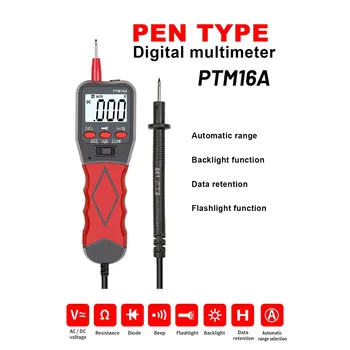 PTMPTM16A Pen Tipo Skaitmeninis Multimetras Profesional Daugiafunkcinis Voltmeter Nešiojamieji Elektriniai Prietaisai Įtampos Indikatorius