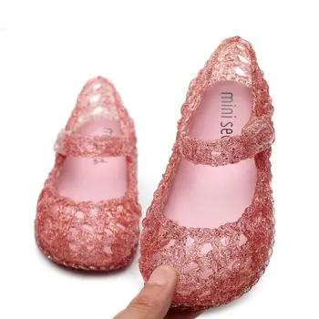 2021 nauja mergina, želė sandalai merginos princesė sandalai mergaitėms neslidus vaikai paplūdimio bateliai baby bamblys mergina batų dydį, 6-11