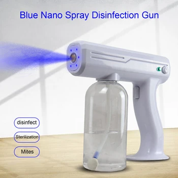 800ML USB Mėlyna Šviesa Belaidžio Elektros Sanitizer Purkštuvas Dezinfekuoja Mėlyna Šviesa Nano Garų Purškimo Pistoletas, Sterilizavimo Nano Spray