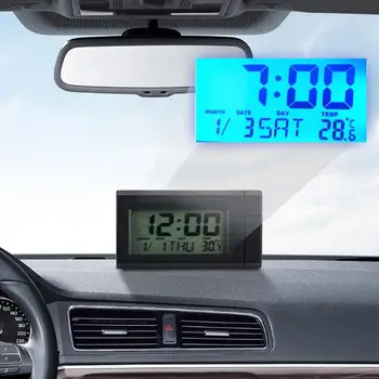 Automobilių Laikrodis Šviesos Mini Automobilių Vidaus Skaitmeninės Mėnesį Dienos Šviesą Žiūrėti Apdailos Ornamentu Automobilių, Namų Miegamajame Prietaisas