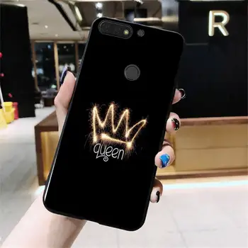 Karalienė King Crown Princess Telefoną Atveju Huawei Honor 7C, 7A 8X 9X 8A 10i 20lite 10 10lite 20S 20 8C 8S 7S 9A 10X lite