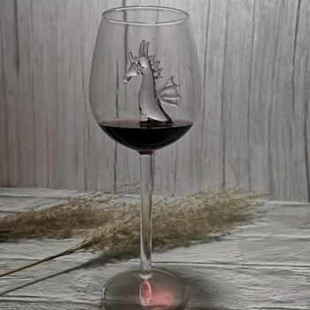 Ryklys Vyno Stiklo Taurės Europos Kristalų, Raudono Vyno Taurės Vestuves Dovanų Aukštos Borosilikatinio Stiklo Kokteilių Baras Dekoro Naujas