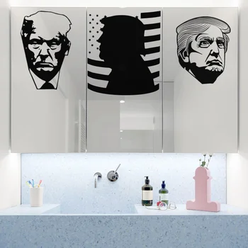 Animacinių filmų Donald Trump Sienų Dekoro Lipdukai Prezidento Kampanijos Kabučių Ne Miega Sienos Meno Lipdukai Namas Kambarį Apdaila
