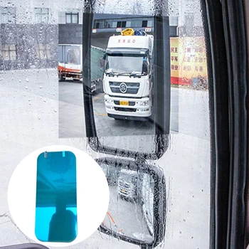2vnt Ultra Clear Universal Full Įklijuoti Ekrano galinio vaizdo Veidrodis Filmas Autobusų Pet Sunkvežimių Lengva Įdiegti Anti-rūko Rainproof Klijų