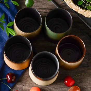 Originalios Keramikos Puodelis Asmenybės Porceliano Retro Taurės Gradientas Puodeliai, Kūrybos Dovana, Japoniško Stiliaus Namų Biuro Kavos, Arbatos Drinkware