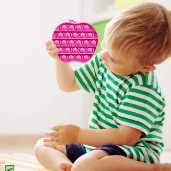 Tiesioginio Burbulas Fidget Jutimo Žaislas Autizmo Specialiųjų Poreikių Streso Atsarginiais Silikono Išskleidimo Žaislas Vaikams, Suaugusiems Įtempių Žaislai