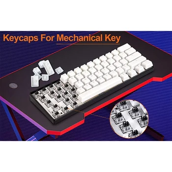 Double Shot PBT Pudingas Keycaps 104 Permatomas Šveitimas Keycap Suderinama su Cherry MX Mechaninė Klaviatūra su Kamščiatraukis