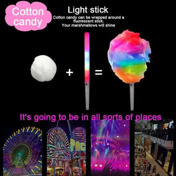 Cotton Candy Spurgų Spalvinga Žėrintis Marshmallow Lazdos Tinka Visų Rūšių Marshmallow Mašinos