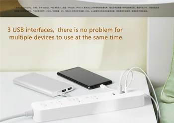 Xiaomi Mijia Galios juostiniai Greito Įkrovimo Versija 27W USB Lizdas, Apsauga nuo Perkrovos Naujas Nacionalinis Standartas Derinys Lizdas