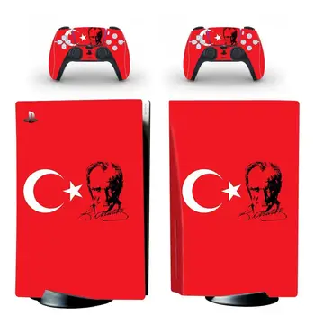 Turkijos Vėliava PS5 Standartinio Disko Leidimas Odos Lipdukas, Decal Padengti 5 PlayStation Konsolės ir Valdytojai PS5 Odos, Vinilo Įklijos