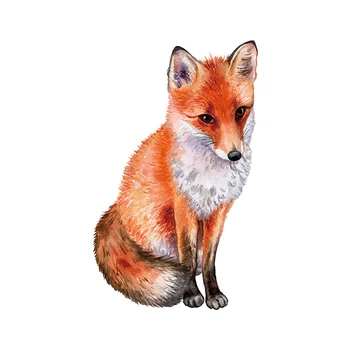 Fox Siena Lipdukas Namų Sienų Apdailai Kambarį Dekoro Kūrybos Gyvūnų Tapetai, Meno, Lipdukai, lipnios Etiketės