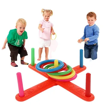 Žiedai mesti plastikinius lankus sodas žaidimai baseinas žaislai, lauko įdomus nustatyti naują vaikų lauko pramogų ir sporto žaislas