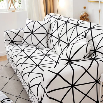 Sofa odos spandex už kambarį sofos padengti apdaila, baldai raštas ruožas elastinga slipcover sofa rankšluostį sofa raštas