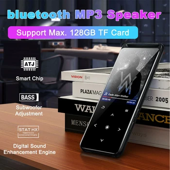 Bluetooth 5.0 Lossless MP3/MP4 Muzikos Grotuvą M6 su Touch Raktas 16GB HiFi Nešiojamųjų Garso Walkman FM Radijas, Ebook, PCM, Diktofonas