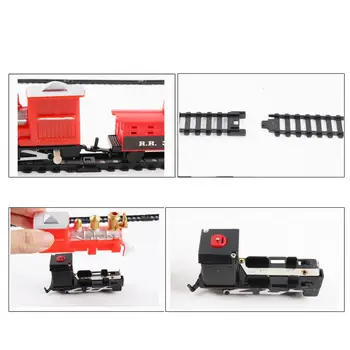Kalėdų Elektros Žaislas Traukinio Bėgiai Dinaminis Garo Traukinio Modelis Geležinkelio Nustatyti Profissional Autorama Automobilių Grandinės Vaikų Žaislas
