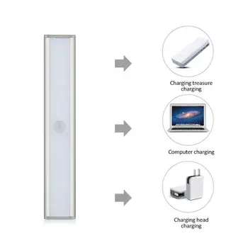 Led Virtuvė Šviesos Pagal Kabineto Žibintai LED Tube Baras Sienos Lempa Spinta, Virtuvės, Miegamojo USB Naktį Žibintai Lova Lempos Lašas Laivybos