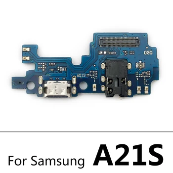 USB Įkrovimo lizdas Valdybos Flex Kabelio Jungtis Dalys A02 Samsung A02S A12 A21 A21S A31 A32 A41 A51 A70 A71 Mikrofonas Modulis