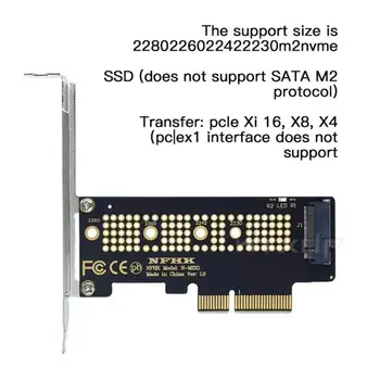 M. 2 NVMe SSD NGFF, Kad PCIE X4 Adapteris Klavišą M Sąsaja Kortelės Palaikymas PCI-e, PCI Express 3.0 X4 2230-2280 Dydis M. 2 M2 Pcie Adapteris