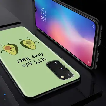 Avokado Estetinės Gteen Silikoninis Telefono dėklas Samsung Galaxy S20 Ultra S20 FE S10 5G S8 S9 Plus S10 S10e Lite Minkštas Viršelis Coque