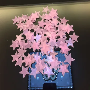 100vnt/set Liuminescencinės Žvaigždės Švyti Tamsoje, Vaikų Miegamųjų Sienų Lipdukai Sienų Lipduko Namų Dekoras Vaikų kambariams