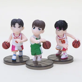 5vnt 8cm Slam Dunk Duomenys Japonijos Krepšinio Žaislai Anime Duomenys Sakuragi Hanamichi PVC Veiksmų Modelis Kolekcionuojamos Lėlės, Žaislai