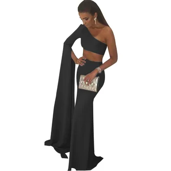 Vasara ilga suknelė 2020 m. moteris seksuali nereguliarus apykakle suknelė vieno peties rankovėmis slim susiduria bamba šalies klubas suknelė juodos suknelės