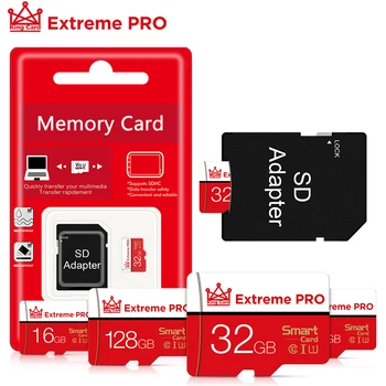 10 klasė Micro SD Kortele 128 GB Atminties Kortelė 4GB 8GB 16GB mini 32GB TF Mikro sd kortelės, 